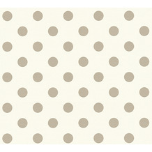 AS Création Vliestapete Boys & Girls 6 Tapete gepunktet beige rosa weiß 369341 10,05 m x 0,53 m