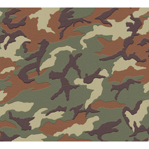 AS Création Vliestapete Boys & Girls 6 Tapete mit Camouflage Muster braun grün 369406 10,05 m x 0,53 m