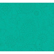 AS Création Vliestapete Club Tropicana Tapete grün metallic 358163 10,05 m x 0,53 m