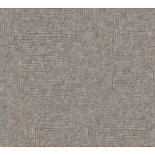 AS Création Vliestapete Ethnic Origin Tapete geometrisch grafisch grau braun metallic 371711 10,05 m x 0,53 m
