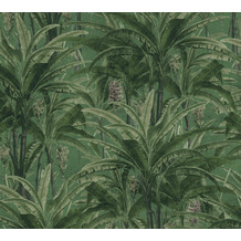 AS Création Vliestapete Greenery Tapete mit Palmenprint in Dschungel Optik grün 364802 10,05 m x 0,53 m