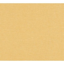AS Création Vliestapete Linen Style Tapete Uni gelb 366345 10,05 m x 0,53 m