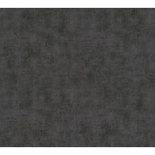 AS Création Vliestapete Neue Bude 2.0 Edition 2 Tapete in Vintage Uni Optik schwarz 374171 10,05 m x 0,53 m