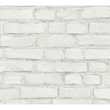 AS Création Vliestapete Neue Bude 2.0 Edition 2 Tapete Stones & Structure weiß grau 374142 10,05 m x 0,53 m