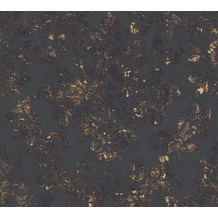 AS Création Vliestapete Neue Bude 2.0 Edition 2 Used Glam barock schwarz metallic 374132 10,05 m x 0,53 m