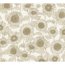 AS Création Vliestapete New Life Blumentapete beige weiß 376851 10,05 m x 0,53 m