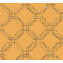 AS Création Vliestapete Pop Style geometrische Tapete gelb metallic 374775 10,05 m x 0,53 m