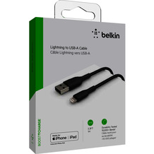 Belkin Lightning Lade/Sync Kabel ummantelt mfi 1m schwarz