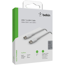 Belkin USB-C/USB-C Kabel PVC, 1m, weiß