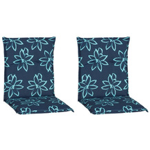 BEO 2er Set Bunde M134 Blume hell-blau für Niedriglehner-Stühle