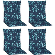 BEO 4er Set Bunde M134 Blume hell-blau für Niedriglehner-Stühle