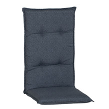 BEO Saumauflage ,dunkelblau gemustert, Sitzauflage für Hochlehner-Stühle