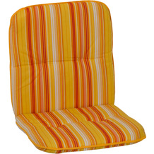 BEO Saumenauflage für Niedriglehnerstühle - orange gelb weiß gestreift M616