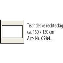 Best Tischdecke eckig 160x130cm beige-marm.