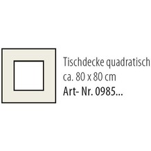 Best Tischdecke eckig 80x80cm gelb-marm.