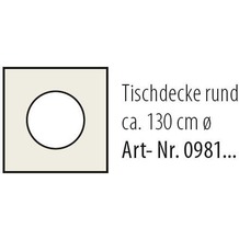 Best Tischdecke rund 130cm terracotta-marm.