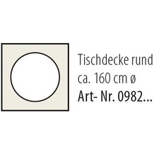 Best Tischdecke rund 160cm terracotta-marm.