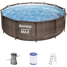Bestway Steel Pro Max runder Frame Pool Komplett-Set, Ø 366x100cm (56709)