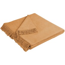 Biederlack Plaid / Decke Cover Cotton kamel 100 x 200 cm