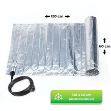 Bio Green Aluminium-Heizmatte inkl. Thermostat, 0,60 x 1,20 m