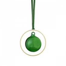 blomus 4er Set Weihnachtsschmuck -KITAI- Farbe Duck green Form Kugel