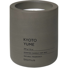 blomus Duftkerze -FRAGA- Farbe: Tarmac - Duft: Kyoto Yume Ø 9 cm