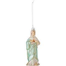 Bloomingville Madonna Ornament, Grün, Glas H15xW5,5 cm