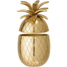Bloomingville Yuichi goldene Ananas Pokal, Eiskübel, Gold eloxiert, Aluminium D13xH24 cm