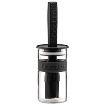 Bodum BISTRO Kunststoff-Marinadenglas, mit Silikonpinsel, 0,25 l schwarz