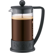 Bodum BRAZIL Kaffeebereiter 0,35 l 3 Tassen schwarz, gewölbter Griff