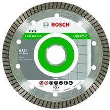 Bosch Diamanttrennscheibe Best for Ceramic Extraclean Turbo, 125 x 22,23 x 1,4 x 7 mm