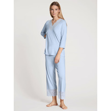 Calida Damen Pyjama 7/8 Elegant Dreams harmony blue L