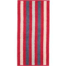 cawö Heritage Stripes Streifen bordeaux Handtuch 50 x 100 cm