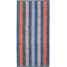 cawö Heritage Stripes Streifen nachtblau Duschtuch 80 x 150 cm