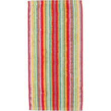 cawö Lifestyle Streifen Duschtuch multicolor 70x140 cm hell