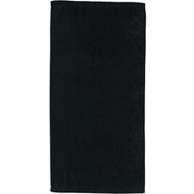 cawö Noblesse Uni Handtuch schwarz 50x100 cm