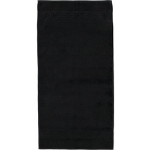 cawö Noblesse Uni schwarz Handtuch 50 x 100 cm