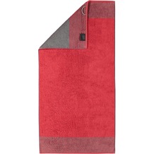 cawö Two-Tone Duschtuch rot 80x150 cm