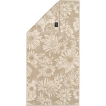 cawö Two-Tone floral sand Duschtuch 80 x 150 cm