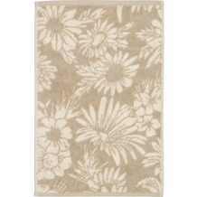 cawö Two-Tone floral sand Gästetuch 30 x 50 cm