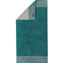 cawö Two-Tone Two-Tone smaragd Handtuch 50 x 100 cm