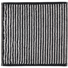 cawö Zoom Streifen schwarz Seiflappen 30 x 30 cm