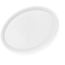 Cella Berlin Tablett, oval 29x21 cm weiß