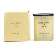 Cereria Mollá Premium Vegetable Wax Candle in Glass 230gr Schwarze Orchidee & Lilie (Schwarz Orchid & Lily)
