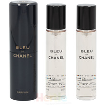 Chanel Bleu De Chanel Pour Homme Giftset 3x Edt Spray 20ml - Twist and Spray - Travel Sprays 60 ml