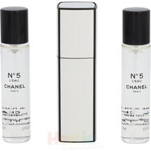 Chanel No 5 L'Eau Giftset Edt 1x Purse Spray 2x Refill 60 ml