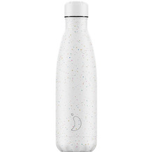 Chillys Isolierflasche Weiß gepunktet Speckled White 500ml