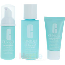 Clinique Anti Blemish Solution 3 Step System Cleansing Foam, Clarifying Lotion, Clearing Treatment 3 Stück