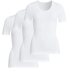 conta Damen Shirt 1/4 Arm weiß 3-er Pack 42