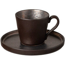 Costa Nova LAGOA Kaffeetasse mit Untertasse 0.21L metal